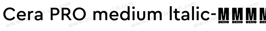 Cera PRO medium ltalic字体转换
